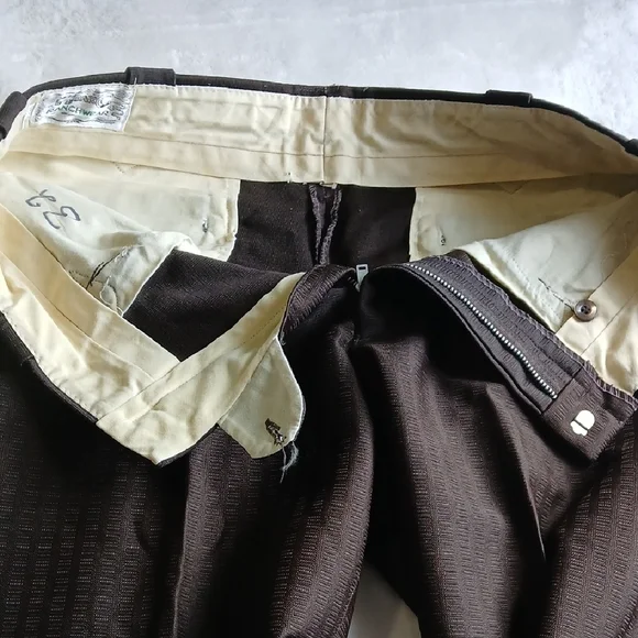 Men's Classic Dress Pants in Dark Brown - Picture 12 of 14